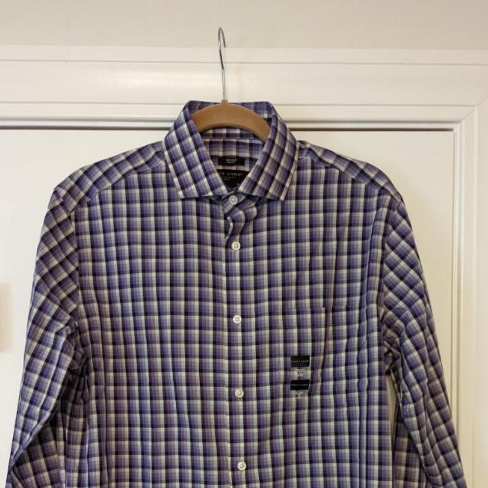 Men’s pronto uomo slim fit non iron dress shirt